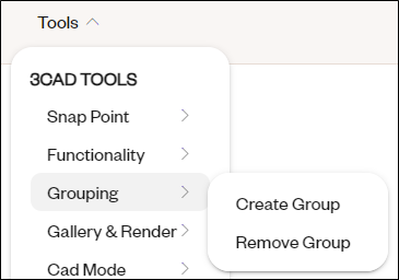 grouping menu
