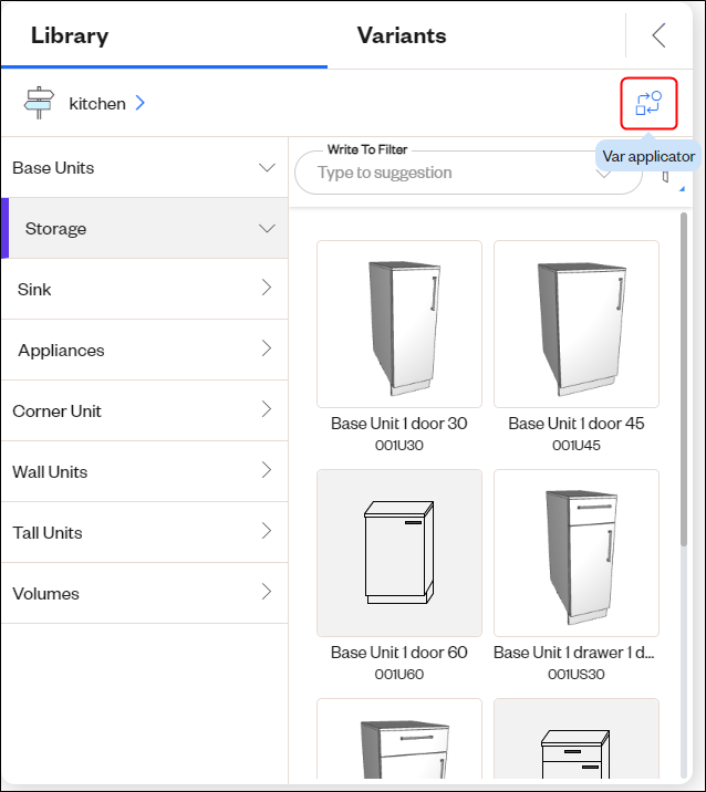 var applicator icon