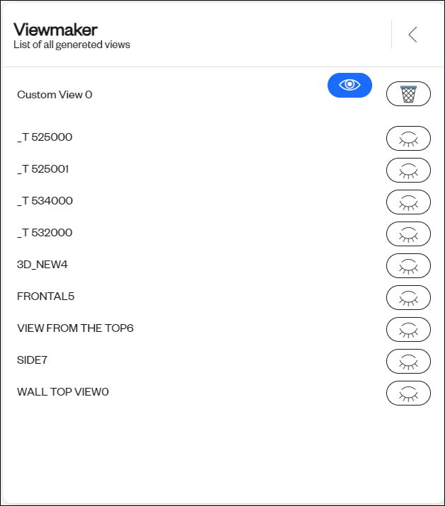 generated views list