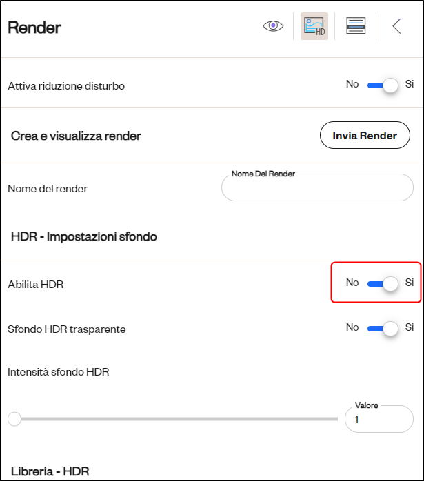 hdr lighting settings