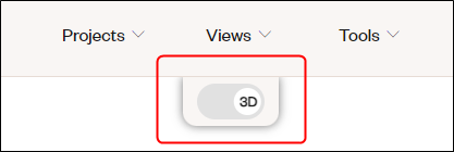 2D 3D Schalter